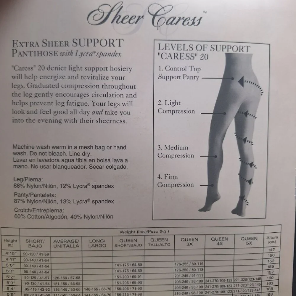 Worthington Sheer Caress Pantihose Sandaltfoot‎ Suntan 03 Control Top Average